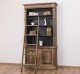 2-door BAS Bookcase + SUP open display case, Directoire Collection