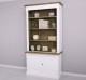 2-door BAS Bookcase + SUP open display case, Directoire Collection