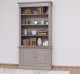 2-door BAS Bookcase + SUP open display case, Directoire Collection