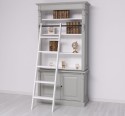 2-door BAS Bookcase + SUP open display case, Directoire Collection