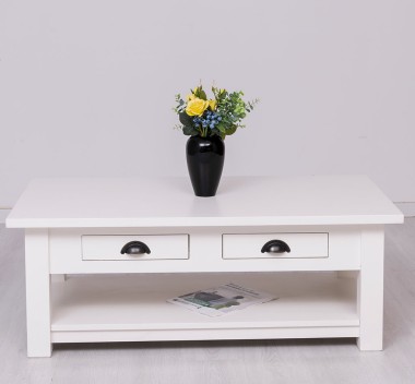 Coffee table with 2 drawers 120x65x45cm