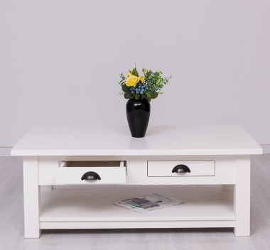 Coffee table with 2 drawers 120x65x45cm