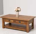 Coffee table with 2 drawers 120x65x45cm