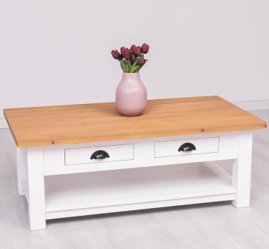 Coffee table with 2 drawers 120x65x45cm