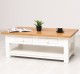 Coffee table with 2 drawers 120x65x45cm, oak top