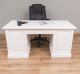 Writing desk with five drawers and one door, 160 x 70 x 79 cm, MDF