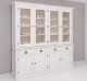 Buffet cabinet with eight doors and four drawers, 227 x 50 x 225 cm, MDF