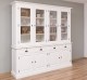 Buffet cabinet with eight doors and four drawers, 227 x 50 x 225 cm, MDF