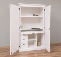 Writing desk with two doors, 120 x 60 x 190 cm, MDF