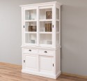 Buffet cabinet with four sliding doors and two drawers, 128 x 51 x 220 cm, MDF