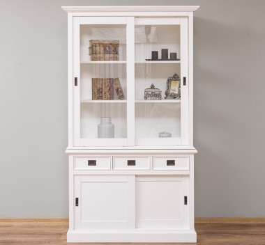 Buffet cabinet with four sliding doors and three drawers 125 x 48 x 215 cm, MDF