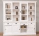 Buffet cabinet with eight sliding doors and four drawers, 220 x 51 x 220 cm, MDF