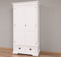 Wardrobe with two doors and two drawers, 119 x 61 x 220 cm, MDF