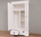 Wardrobe with two doors and two drawers, 119 x 61 x 220 cm, MDF