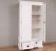 Wardrobe with two doors and two drawers, 119 x 61 x 220 cm, MDF