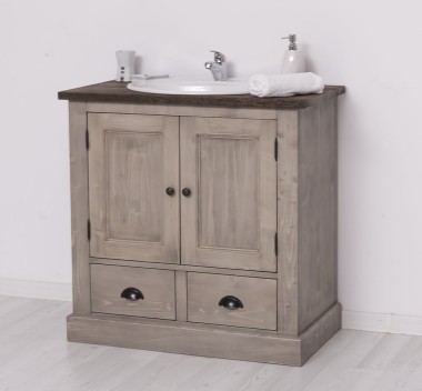 Bathroom cabinet for sink, oak countertop - sink is not included in the price