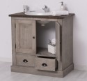 Bathroom cabinet for sink, oak countertop - sink is not included in the price