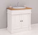 Bathroom cabinet for sink, ornamental, oak top - sink is not included in the price