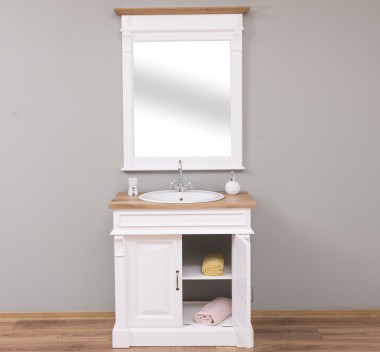 Bathroom cabinet for sink, ornamental, oak top - sink is not included in the price