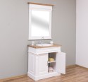 Bathroom cabinet for sink, ornamental, oak top - sink is not included in the price