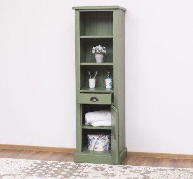 Bathroom furniture with 1 door, 1 drawer, 2 shelves