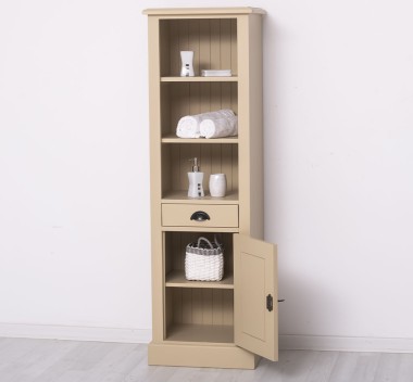 Bathroom furniture with 1 door, 1 drawer, 2 shelves