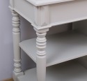 Bathroom cabinet for 2 sinks with 3 drawers, turned legs - sinks are not included in the price