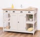 Bathroom cabinet for sink with 2 doors and 2 shelves, oak top - sink is not included in the price