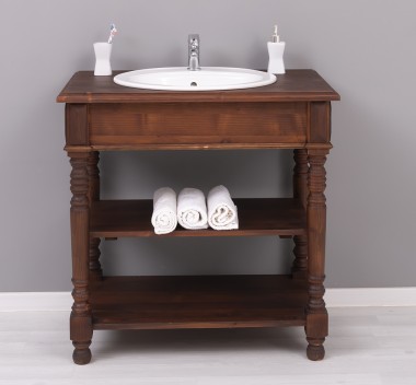 Bathroom cabinet for sink with turned legs - the sink is not included in the price