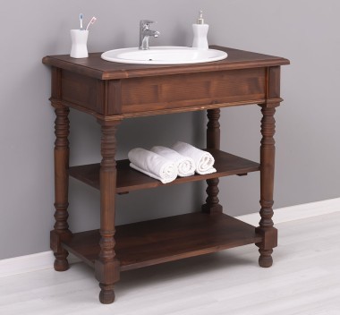 Bathroom cabinet for sink with turned legs - the sink is not included in the price