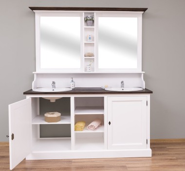 Bathroom cabinet for 2 sink, BAS + SUP - sink not included in the price