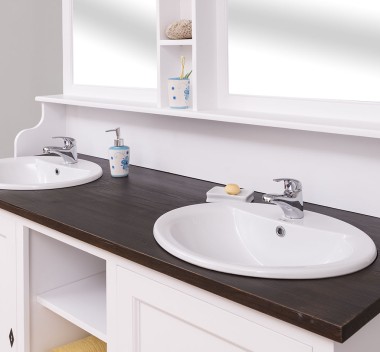 Bathroom cabinet for 2 sink, BAS + SUP - sink not included in the price