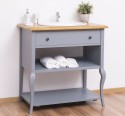 Small bathroom cabinet with curved legs - the sink is not included in the price