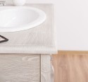 Small bathroom cabinet with curved legs - the sink is not included in the price