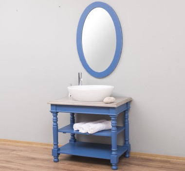 Bathroom cabinet for sink with turned legs - the sink is not included in the price