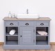 Bathroom cabinet with 1 lamellar door - the sink is not included in the price