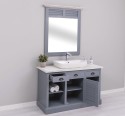 Bathroom cabinet with 1 lamellar door - the sink is not included in the price