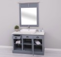 Bathroom cabinet with 1 lamellar door - the sink is not included in the price