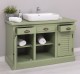 Bathroom cabinet with 2 lamellar doors - sinks are not included in the price