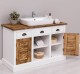 Bathroom cabinet with 2 lamellar doors - sinks are not included in the price