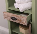 Bathroom furniture with a shutter door, a drawer and two shelves