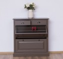 Shoe rack with 2 doors, 2 drawers