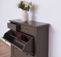 Shoe rack with 2 doors, 2 drawers