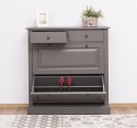 Shoe rack with 2 doors, 2 drawers