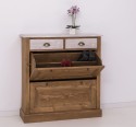 Shoe rack with 2 doors, 2 drawers