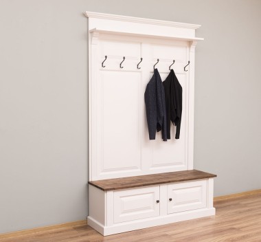 Coat hanger 2 doors, with oak top