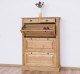 Shoe rack with 3 doors and 2 drawers, oak top