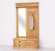 Coat decorated with mirror, 1 door, 2 drawers