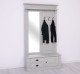 Coat decorated with mirror, 1 door, 2 drawers