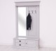 Coat decorated with mirror, 1 door, 2 drawers